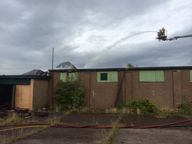 fire crews tackle youth centre fire in Crewe
